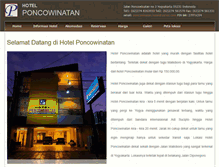 Tablet Screenshot of hotelponcowinatan.com